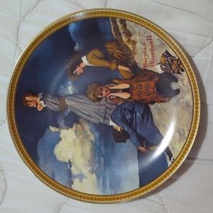 Norman Rockwell vintage "WAITING ON THE SHORE" Plate